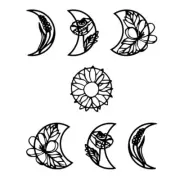 Acrylic Moon Wall Stickers Perfect Gift for Loved Ones Wall Decals Unique Design