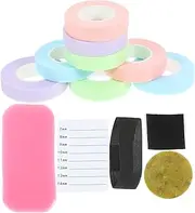 Ipetboom 11pcs Eyelash Extension Kit with Adhesive Eyelash Tapes Silicone Pads Professional Tools for Skin Protection Makeup Application