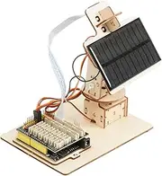 STARTIST Wooden Solar Tracking System Sun Tracking Solar Panel Kit Solar Tracking Device for Students