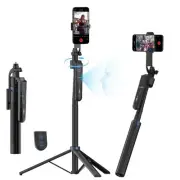 70” Auto Face Tracking Tripod, Extendable 360° Rotation Phone Tripod for iPho...