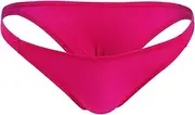 [Generic] Illimitable Man Fashion Solid Casual Sexy Thong Underwear T Pants Valentines Men Gift Set (Hot Pink #4, One Size)