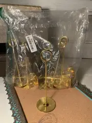 Place Card Holder 8 in Tall 12 pack Gold Table Cardholder Tabletop Menu Holder