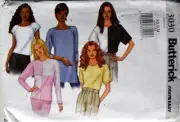 BUTTERICK PATTERN 3030 TOPS EASY MISSES/PETITE SIZES XSM SMALL MEDIUM UNCUT FF