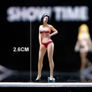 2PC Figures Miniatures 1:64 Scale Sexy Bikini T-stage Show Swimsuit Model