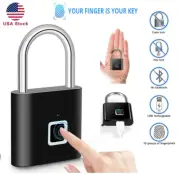 Fingerprint Keyless Smart Padlock IP65 Waterproof USB Charging 0.5 Second Unlock