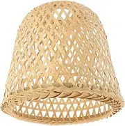 POPETPOP Bamboo Lamp Shade: Retro Lampshade Sconce Replacement Covers for Room Bedroom Office Hotel Fixture 9.43 inches