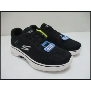 SKECHERS GO WALK 7 健走鞋 休閒鞋 氣墊 男款 免綁鞋帶 黑白 216636BKW