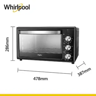 【Whirlpool 惠而浦】25公升機械式旋風烤箱(WTOM251B)