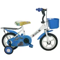 在飛比找樂天市場購物網優惠-Adagio 12吋酷樂狗輔助輪童車附置物籃-藍色(BEYJ