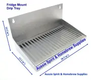 30 Cm's Stainless Steel Drip Tray For Fridge Door Mounting Home Brew Beer
