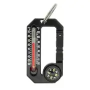 Hikehitch 2 Thermometer And Compass Carabiner Camping Hiking And Backpacking Acc