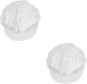 [OATIPHO] Chef Hat Restaurant Cap Party Adjustable Chef Caps Kitchen Catering Hat Men Bakers Hat for Food Service Hats Work Hair Hat Chef Hair Caps Adjustable Work Hat Has Cotton White