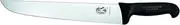 Victorinox Fibrox Straight Back Blade Butcher Knife, Black, 5.5203.26
