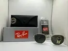 Ray-Ban RB3548N 001 51-21 Flat Lens Sunglasses HEXAGONAL Authentic New