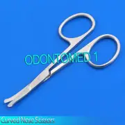 4.5" Scissors Curved Mustache Nose Hair w/ Safety Tips