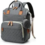 Diaper Bag Backpack, Nappy Changing Bag, Multifunction Large Bags with Stroller Straps & Pacifier Case, Travel Pack Maternity Baby Changing Bags, Large Capacity, Waterproof and Stylish