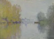 Claude Monet - Automne sur la Seine Argenteuil Giclee Art Print on Canvas 36"