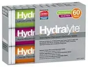 Hydralyte Electrolyte Effervescent Multi-Flavour 60 Tablets Exclusive Size