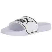 PUMA Leadcat Slide Sandal, 02 - Puma White-Puma Team Gold-Puma Black
