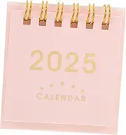 Homoyoyo Small Desk Calendar Stand Academic Calendar for Office Desk Portable Decor