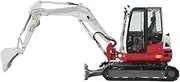 Car Simulation Collectible Realistic Model Excavator Model 1/35 for Takeuchi TB260 Forklift Engineering Vehicle Adult Collection Table Display Gift