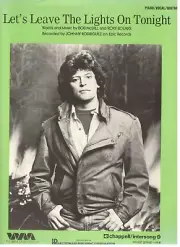 JOHNNY RODRIGUEZ "LET'S LEAVE THE LIGHTS ON TONIGHT" SHEET MUSIC-1984-RARE-NEW!!