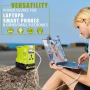 200W Portable Power Inverter for Ryobi ONE+ 18V Battery DC to AC Power Adapter