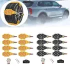 8 Pieces Snow Chains Tire Chains Snow Tire Chains Muddy Road Mud Chain Mountain