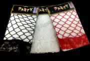 NEW WOMEN'S SEXY FISHNET STOCKING THIGH HIGH LACE TOP BLACK WHITE RED PARTY-AU