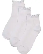 3 Pack Quarter Crew Frill Socks