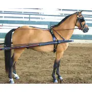 Ozark Dual Headstall Leather Pony Show Harness