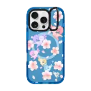 iPhone 16 Pro Impact Ring Stand Case MagSafe Compatible New Axolotl friends Sakura Cherry Blossoms by imushstore