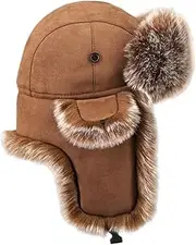 [Vaveren] Winter Trapper Hat Multifunction Casual Warm Hat for Running Ski Camping Outdoor