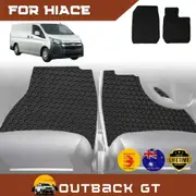6D Diamond Car Floor Mats for Toyota Hiace Van 2019-Current Front Set - Heavy Duty Carpet Liner