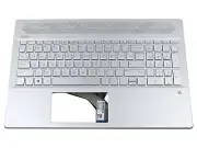 HP PAVILION 15-CU KEYBOARD PALMREST ASSEMBLY SILVER L24925-001 NO TOUCHPAD