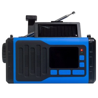 FM Radio withBluetooth Speaker Emergency LED Light Hand Crank USB-C8523