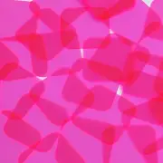 Square Diamond Vinyl Shape 1.5" Hot Pink Go Go Fluorescent Edge Glow