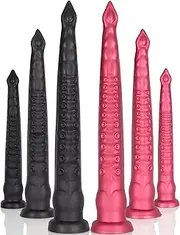 Tentacle dildo anal plug with suction cup sex toy for women couples(Rosepink/L)