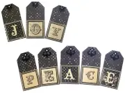 PEACE & JOY TAGS HANDMADE FOR JUNK JOURNALS ETC OOAK