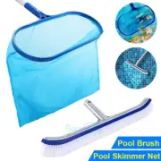 Pool Brush Spa Pool Skimmer Net Kit 18″ Premium Pool Brush Head Nylon Bristle