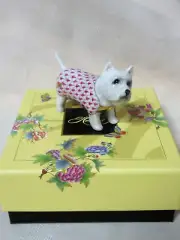 HEREND WEST HIGHLAND TERRIER RASPBERRY FISHNET DOG #VHP-05929 BRAND NIB F/SH
