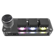 RGB Gaming Keypad Mechanical Macropad Programming Macro Custom Knob Keyboard b