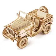 Robotime 3D Wooden DIY Model 1:18 Puzzle Mechanical Gear Army Field Ca