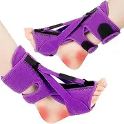 Plantar Fasciitis Relief Night Splint, Upgraded Foot Drop Orthotic Brace Ankle Braces for Men Women, Adjustable Night Splint for Plantar Fasciitis Arch Foot Pain,C