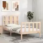 Bed Frame without Mattress 90x190 cm Solid Wood Pine vidaXL