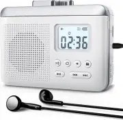 Portable Walkman Cassette Player: with 16GB SD Card Vintage Cassette Tape Pla...