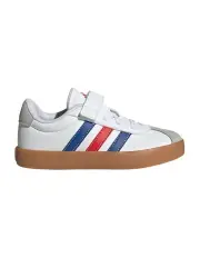 [Adidas] VL Court 3.0 Self-Fastening Pre-School Shoe in White