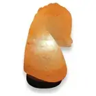 12V 12W Horse Himalayan Pink Salt Lamp Carved Knight Rock Crystal Light Bulb On/