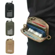 Tactical ID Card Holder Bag Coin Pouch Mens Mini Wallet EDC Portable Key Purse