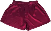 [Jasmine Silk] Men's Classic Silk Boxer Shorts Burgundy